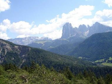 Sella mountain and Sassolungo