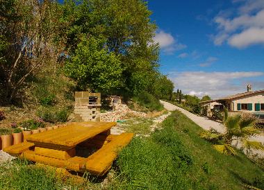 BBQ area and the mainhouse