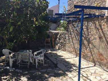 Patio area and pergola