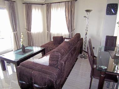 The lounge with sea views