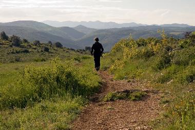 One of the many walks in Vailhan.