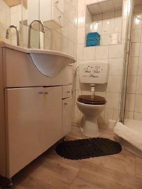 Bathroom with shower cabin