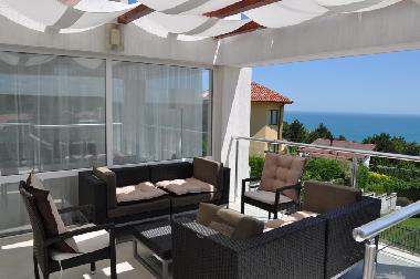 Outside lounge area