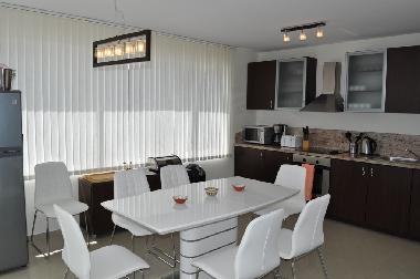 Dining and kitchen areas