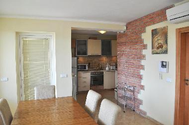 Dining and kitchen areas