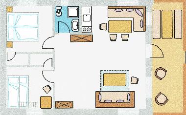 Groundplan Chalet L�rche in our hotelgarden