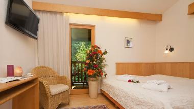 small room with balcony forest side