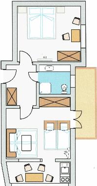 Groundplan Apartment Wilder Kaiser