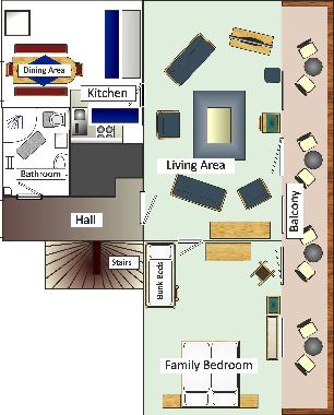 Standard Floor Plan 1-4 people